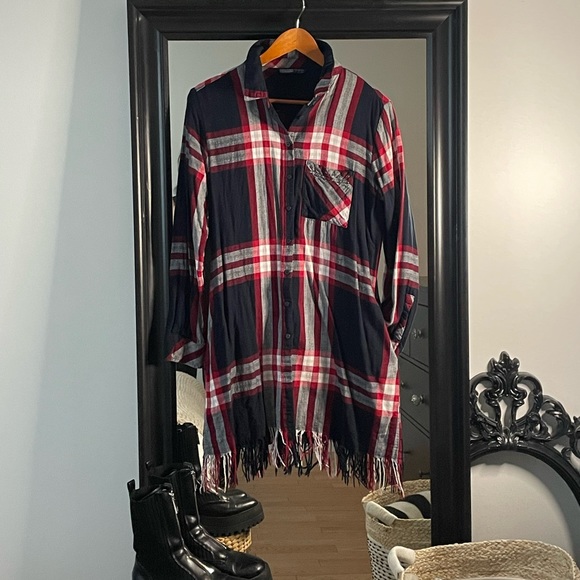 Zara Basic plaid dress - Picture 1 of 3